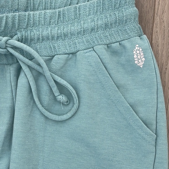 Free People Movement Teal Green Sunny Drawstring Jogger Sweat Pant-XS - Picture 7 of 8